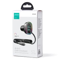 Joyroom JR-CL20 autonabíjačka 2x USB / USB-C 57W + Lightning, čierna