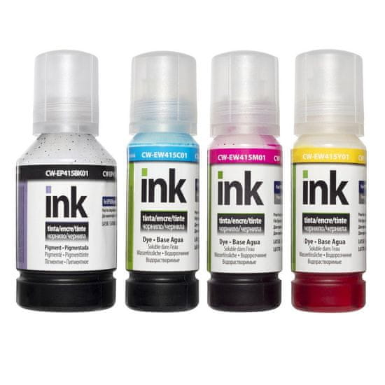 ColorWay Atrament EPSON 101 Ecotank 4x100ml - L-séria (L4150, L4160, L6160)-kompatibilný