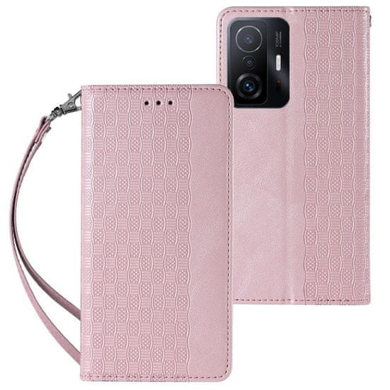 IZMAEL Magnetické knížkové puzdro Strap pre Samsung Galaxy A53 5G - Červená KP22203