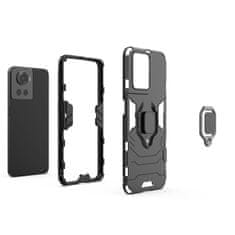 IZMAEL Odolné Puzdro Ring Armor Case pre OnePlus Ace - Čierna KP24799