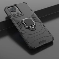 IZMAEL Odolné Puzdro Ring Armor Case pre OnePlus Ace - Čierna KP24799