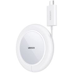 shumee Qi 15W bezdrôtová nabíjačka so silikónovým puzdrom, kompatibilná s MagSafe white