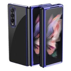 IZMAEL Plating Case Hard puzdro pre Samsung Galaxy Z Fold 3 - Modrá KP22130