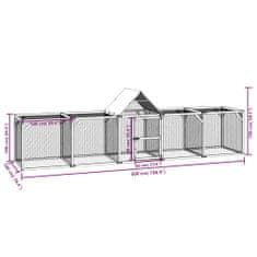 Petromila vidaXL Kurník 500x100x150 cm impregnovaná masívna borovica