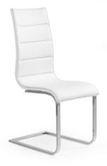 Halmar Kovová stoličky K104, biela / biela