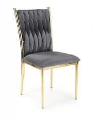 Halmar Kovová stoličky K436, šedá / zlatá