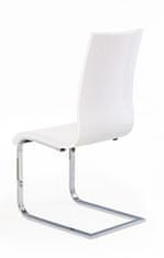 Halmar Kovová stoličky K104, biela / biela
