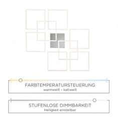 PAUL NEUHAUS PAUL NEUHAUS Paul Neuhaus, Q-INIGO, LED stropné svietidlo, oceľ, Smart Home ZigBee 2700-5000K 6015-55