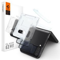 Spigen TVRDENÉ SKLO SPIGEN GLASS FC "EZ FIT" + FÓLIA PÁNTU 2-BALENIE GALAXY S FLIPOM 4 ČIERNA