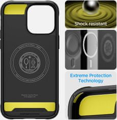 Spigen ochranný kryt Rugged Armor MagSafe pro Apple iPhone 14 Pro, čierna