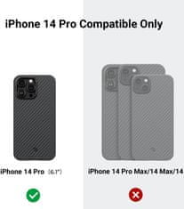 Pitaka ochranný kryt MagEZ 3 1500D pro Apple iPhone 14 Pro, čierna/šedá