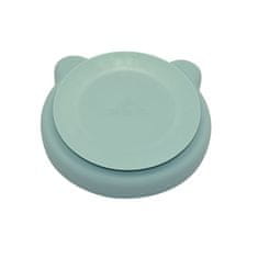 Silikónový tanier s prísavkou Bear Pastel Blue