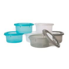 Misky s viečkami Bowls Blue/White/Grey 300ml (6ks)