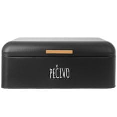 ORION Chlebovka plech/bambus 42x25x17cm BLACK