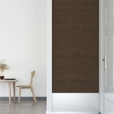 Vidaxl Nástenné panely 12 ks hnedé 60x30 cm látkové 2,16 m²