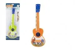 Teddies Ukulele/gitara Zvieratká a ich kapela 40cm s trsátkom plastová (2 farby)