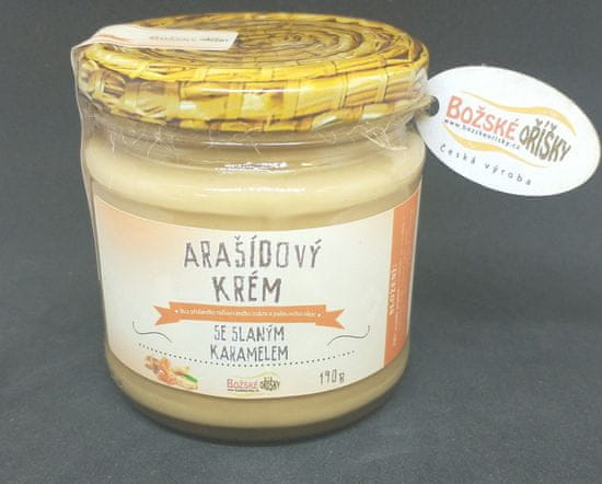 Božské oříšky Arašidový krém so slaným karamelom GOD'S NUTS 190 g