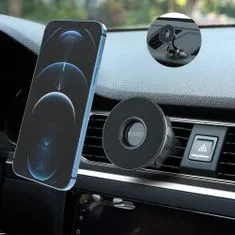 Tech-protect N50 MagSafe magnetický držiak na mobil do auta, čierny