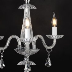 ACA ACA Lighting Crystal závesné svietidlo BLK80383PCC