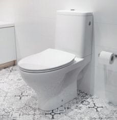 CERSANIT Moduo WC kombi zadný odpad+ WC sedátko Slim K116-001 - Cersanit