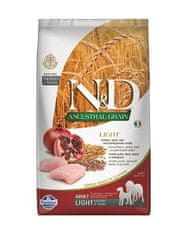 Farmina N&D dog AG adult medium & maxi, light, chicken, spelt, oats & pomegranate 2,5kg