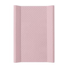 Ceba Baby CEBA Podložka prebaľovacia 2-hranná s pevnou doskou (50x70) Comfort Caro Pink