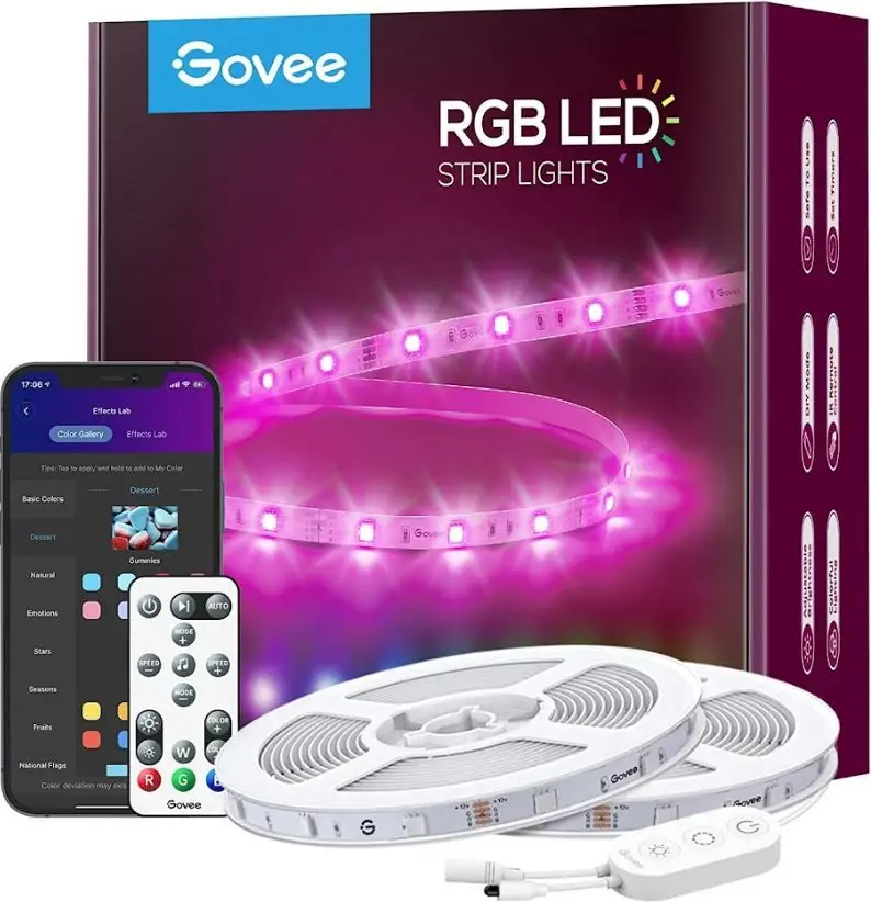 Govee WiFi RGB Smart LED pásik 15 m + ovládač