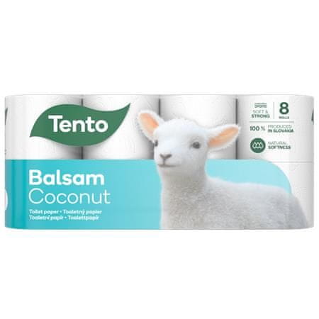 Tento Toaletný papier "Balsam Coconut", 8 roliek, 3-vrstvový, 229389