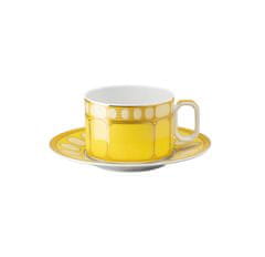 Rosenthal ROSENTHAL SWAROVSKI SIGNUM JONQUIL Šálka a tanier na čaj