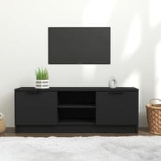 Vidaxl TV stolík čierny 102x35x36,5 cm spracované drevo