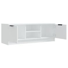 Vidaxl TV stolík biely 102x35x36,5 cm spracované drevo