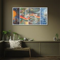 COLORAY.SK Skleneny obraz Maľba abstrakcie 100x50 cm