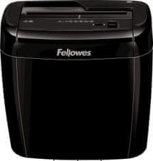 Fellowes skartovač 36 C/ křížový řez 4x40 mm/ objem koše 12 l/ stupeň utajení P-4 (důvěrné)/ černý