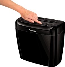 Fellowes skartovač 36 C/ křížový řez 4x40 mm/ objem koše 12 l/ stupeň utajení P-4 (důvěrné)/ černý