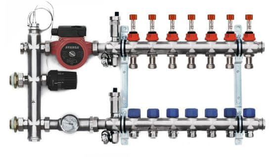 Avansa Zostava nerezového rozdeľovača FBH Mix - 7 okruhov