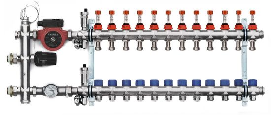 Avansa Zostava nerezového rozdeľovača FBH Mix - 12 okruhov