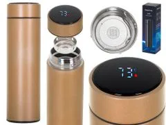 Pronett  Termohrnček SMART LCD 500 ml zlatý