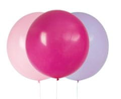 Unique Balóny veľké ružovo-fialové 60cm 3ks