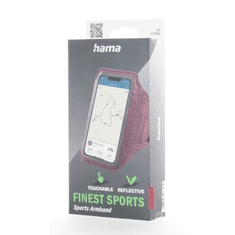 HAMA Finest Sports, športové púzdro na mobil, na rameno, XL (4,5&quot;-5&quot;/14,7x7,2 cm), ružové