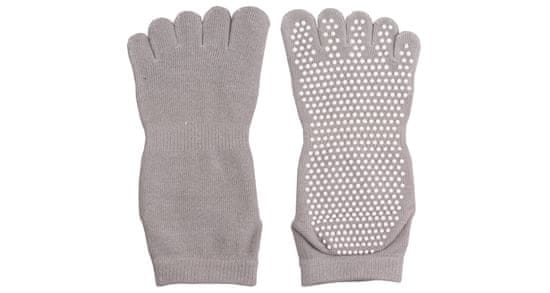 Merco Ponožky Yoga, Piloxing, Pilates prstové, unisex šedý, 1 pár