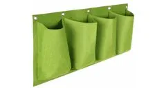 Merco Horizontal Grow Bag 4 textilné kvetináče na stenu zelená, 1 ks