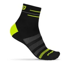 Etape SOX športové ponožky čierna-žltá fluo, XL