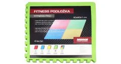 Merco Colored Puzzle fitness podložka zelená, 4 ks