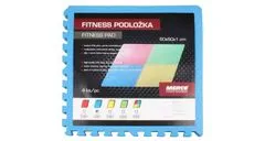 Merco Colored Puzzle fitness podložka modrá, 4 ks