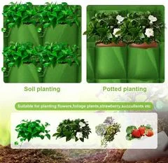 Merco Wall Grow Bag 25 textilné kvetináče na stenu zelená, 1 ks