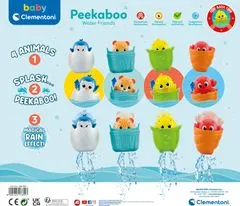 Clementoni BABY Peekaboo Vodní kamaráti: Vykukujúci krab