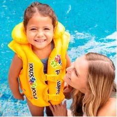 Intex Nafukovacia vesta plávacia POOL SCHOOL DELUXE žltá 3-6 rokov