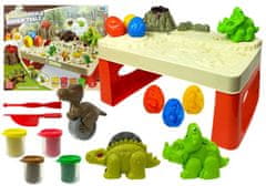 shumee Stôl s Play Dough with Dinosaurs 4 Colors