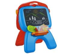 Lean-toys Obojstranná tabuľa Chalkboard Writers Standing Projector Pictures Red