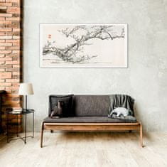 COLORAY.SK Sklenený obraz Ázijské konáre stromov 100x50 cm